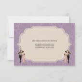 Het  Dansende Couple R.S.V.P. van 1920 Kaart (Achterkant)