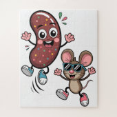 Het dansende duo Puzzle Art Legpuzzel (Verticaal)