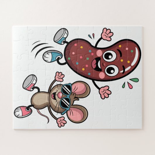 Het dansende duo Puzzle Art Legpuzzel (Horizontaal)