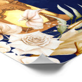 Het dansende paar Mehndi en Sangeet welkomstbord Poster (Hoek)