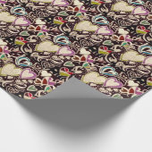 Het dansende Verpakkende Document van Harten Cadeaupapier (Hoek)