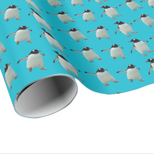 Het dansende Verpakkende Document van Pinguïnen Cadeaupapier (Rol Hoek)