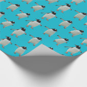 Het dansende Verpakkende Document van Pinguïnen Cadeaupapier (Hoek)