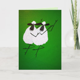 Het dansende Wenskaart van Schapen Kaart