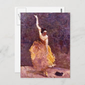 Het dansmeisje van Toulouse-Lautrec Briefkaart (Voorkant / Achterkant)