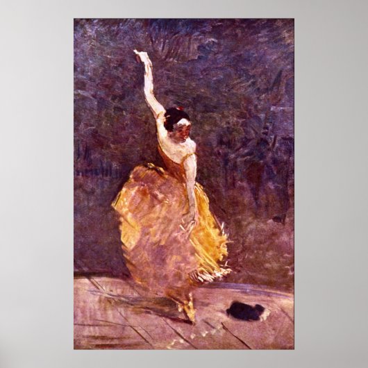 Het dansmeisje van Toulouse-Lautrec Poster (Voorkant)