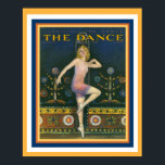 Het danspagazine van 1920's Art Deco Poster 16 x 2<br><div class="desc">Art Deco Hoesje voor "The Dance Magazine" uit de jaren 20. Maatregelen van de poster 16 x 20</div>