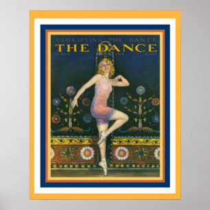 Het danspagazine van 1920's Art Deco Poster 16 x 2