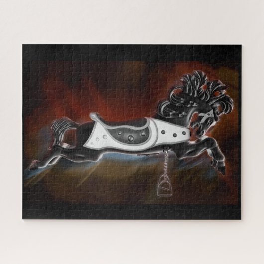 Het Dark Horse met kleurglans Legpuzzel (Horizontaal)