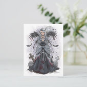 Het Dark Priestess Angel-Briefkaart Briefkaart (Staand voorkant)