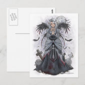 Het Dark Priestess Angel-Briefkaart Briefkaart (Voorkant / Achterkant)