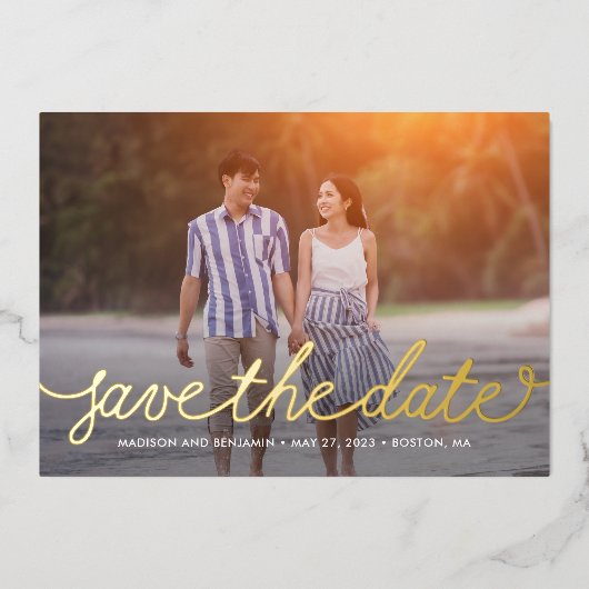 Het Darling Manuscript Echte FOLIE sparen de Kaart (Voorkant)