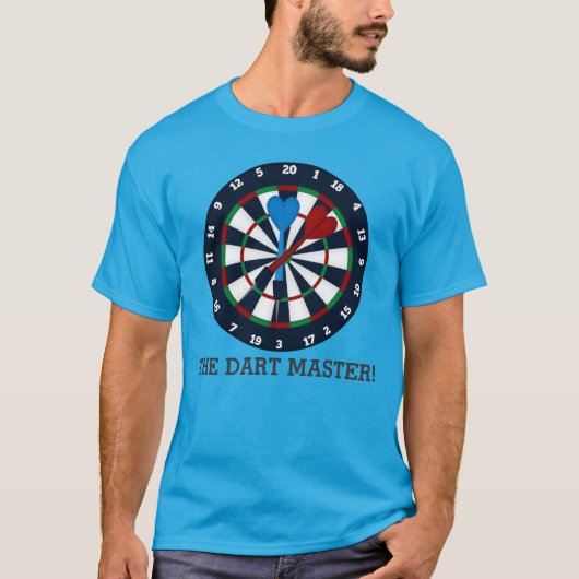Het dart Master mannen t-shirt (Voorkant)