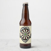 Het dartboard op je borst. bier etiket (Voorkant)