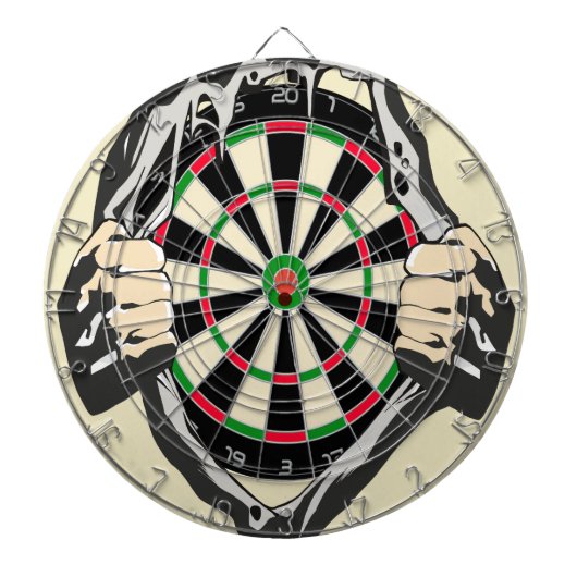 Het dartboard op je borst. dartbord (Voorkant)