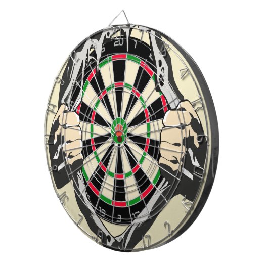 Het dartboard op je borst. dartbord (Voorkant Rechts)