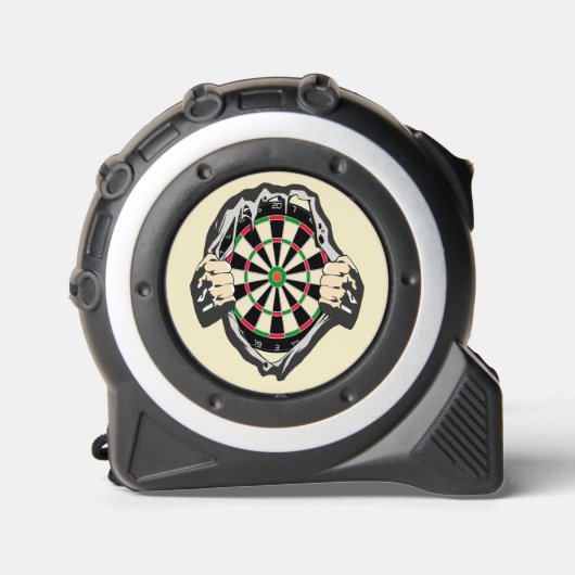 Het dartboard op je borst. rolmaat (Voorkant)