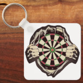 Het dartboard op je borst. sleutelhanger (Voorkant)