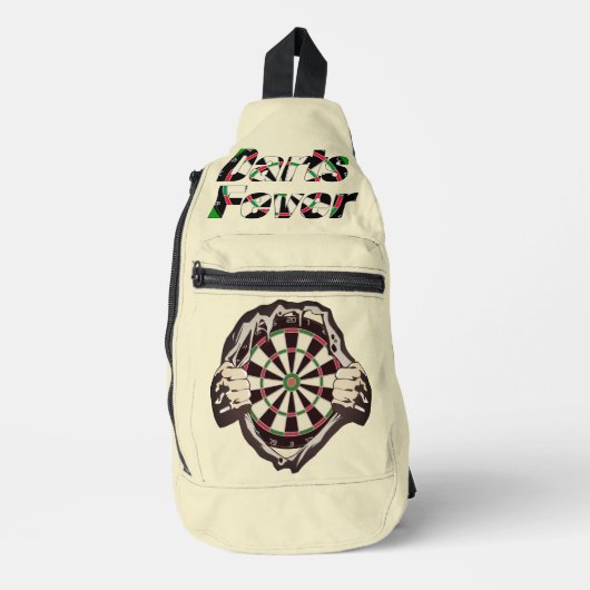 Het dartboard op je borst. sling bag (Voorkant)