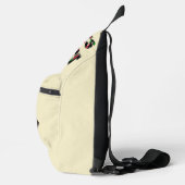 Het dartboard op je borst. sling bag (Rechts)