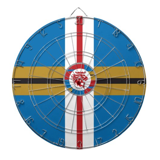 Het dartboard van de Rode Lion Metal Cage Dartbord (Voorkant)