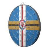 Het dartboard van de Rode Lion Metal Cage Dartbord (Voorkant Rechts)