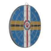 Het dartboard van de Rode Lion Metal Cage Dartbord (Voorkant Links)
