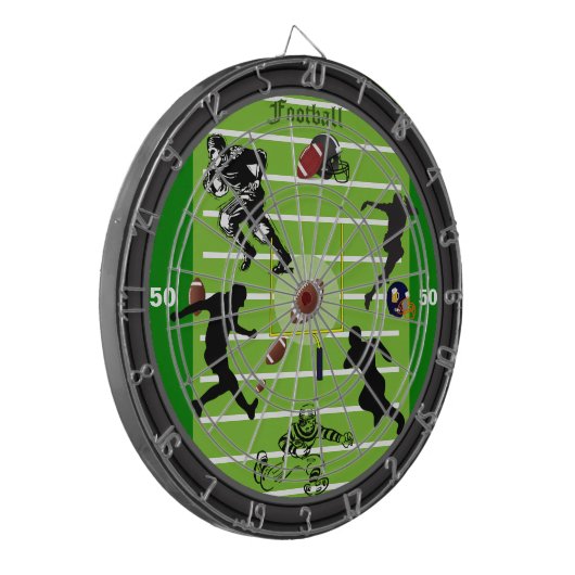 Het dartboard van het Gebied van het Football Dartbord (Voorkant Links)