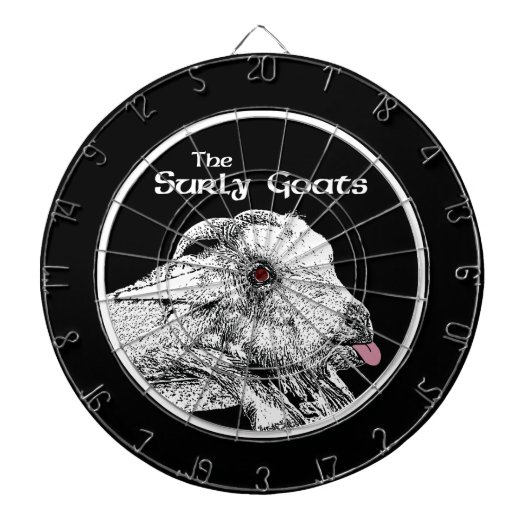 Het dartbord van de Surly Geiten (Voorkant)