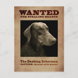 Het Dashing Doberman-Briefkaart Briefkaart
