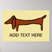 Het dashond, voeg tekst toe poster (Voorkant)