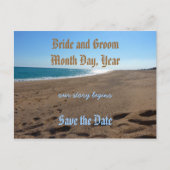 Het Date Beach Theme Briefkaart opslaan (Voorkant)
