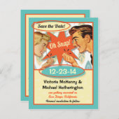 Het datumBriefkaart opnieuw opslaan Aankondigingskaart (Voorkant / Achterkant)