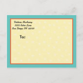 Het datumBriefkaart opnieuw opslaan Aankondigingskaart (Achterkant)