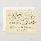 Het datumontwerp opslaan aankondigingskaart (Voorkant / Achterkant)