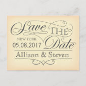 Het datumontwerp opslaan aankondigingskaart (Voorkant)