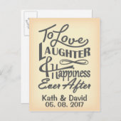 Het datumontwerp opslaan aankondigingskaart (Voorkant / Achterkant)