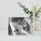 Het datumscript opslaan | Fotografie van Verloving Briefkaart (Staand voorkant)