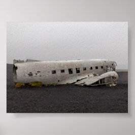 Het DC9-vliegtuigwrak Poster