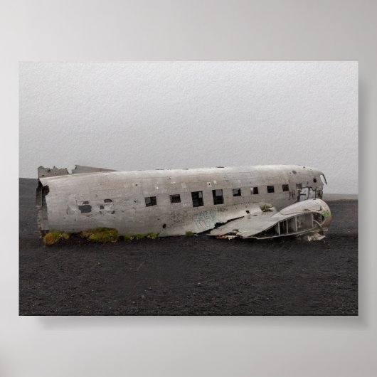 Het DC9-vliegtuigwrak Poster (Voorkant)