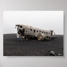 Het DC9-vliegtuigwrak Poster