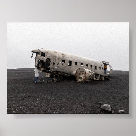 Het DC9-vliegtuigwrak Poster (Voorkant)