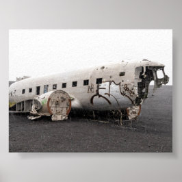 Het DC9-vliegtuigwrak Poster