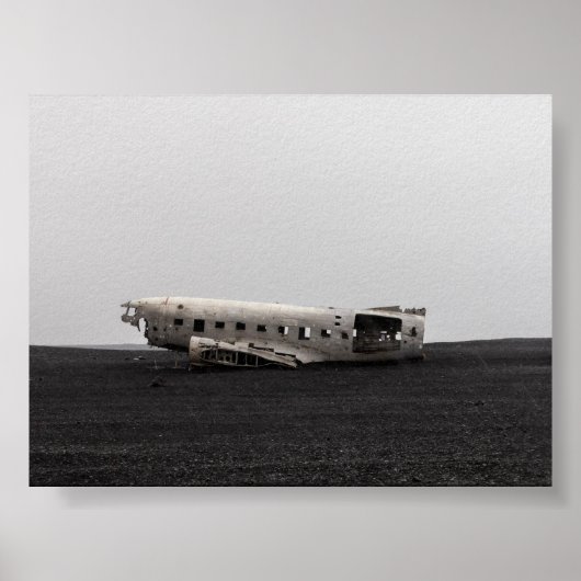 Het DC9-vliegtuigwrak Poster (Voorkant)