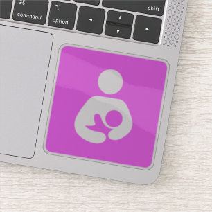 Het de borst geven/van de Verzorging (Roze) Sticker
