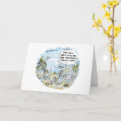 Het de cartoonwenskaart van de Tentakel Kaart (Gele Bloem)