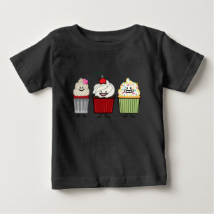 Het de familiesuikerglazuur van Cupcake bestrooit
