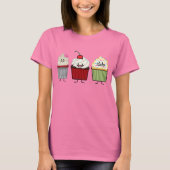 Het de familiesuikerglazuur van Cupcake bestrooit T-shirt (Voorkant)