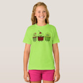 Het de familiesuikerglazuur van Cupcake bestrooit T-shirt (Voorkant volledig)