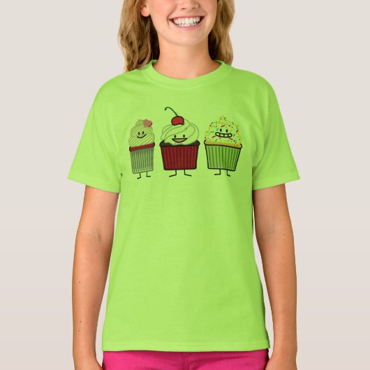 Het de familiesuikerglazuur van Cupcake bestrooit T-shirt (Voorkant)